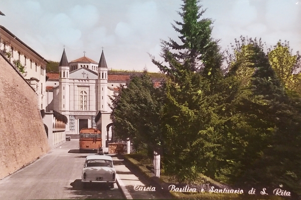 Cartolina - Cascia ( Perugia ) - Basilica e Santuario …