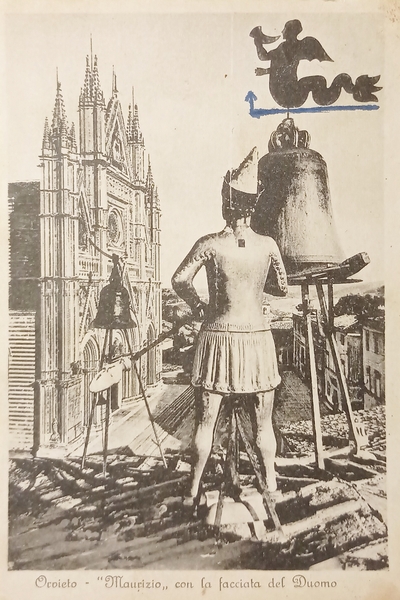 Cartolina - Orvieto - Maurizio con la facciata del Duomo …