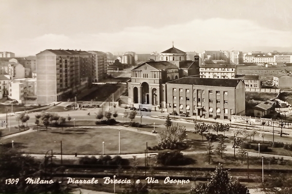 Cartolina - Milano - Piazzale Brescia e Via Osoppo - …
