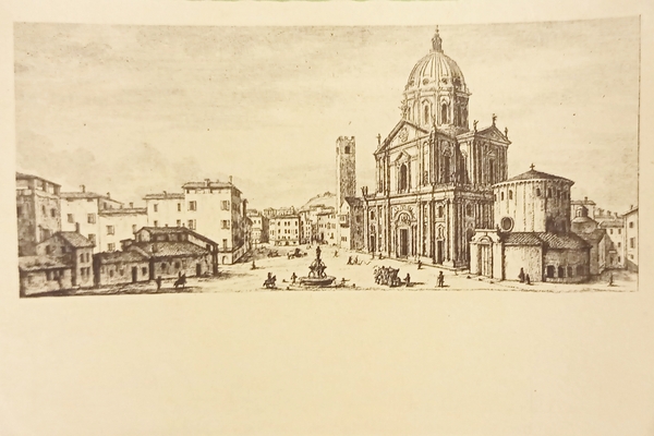 Cartolina - Brescia - Piazza del Duomo nel 1750 - …