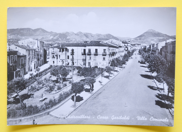 Cartolina Castrovillari Corso Garibaldi Villa Comunale 1965