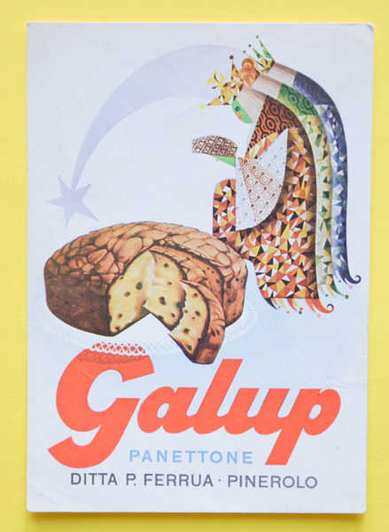 Cartolina Galup Panettone 1950
