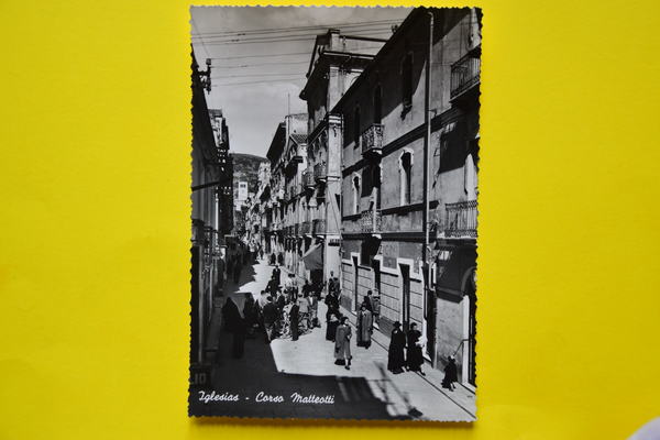 Cartolina Iglesias Corso Matteotti 1950