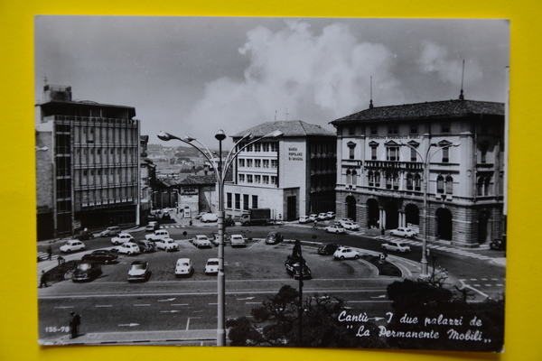 Cartolina Cantù I Due Palazzi De La Permanente Mobili 1960