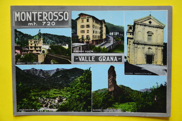 Cartolina Monterosso Valle Grana 1950