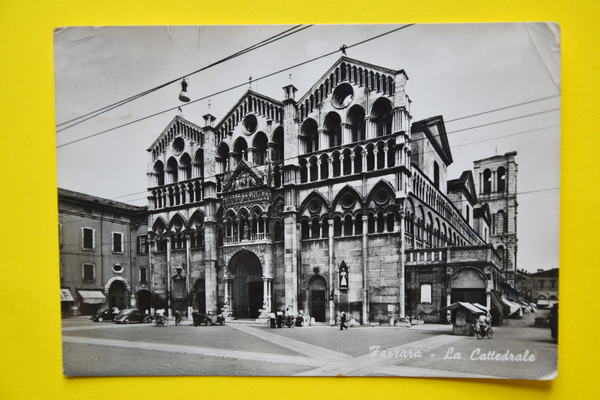 Cartolina Ferrara La Cattedrale 1952