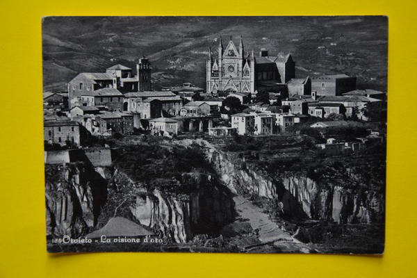 Cartolina Orvieto La Visione D'Oro 1956