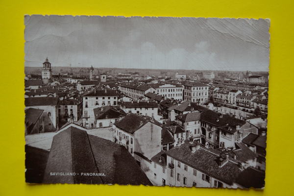 Cartolina Savigliano Panorama 1930