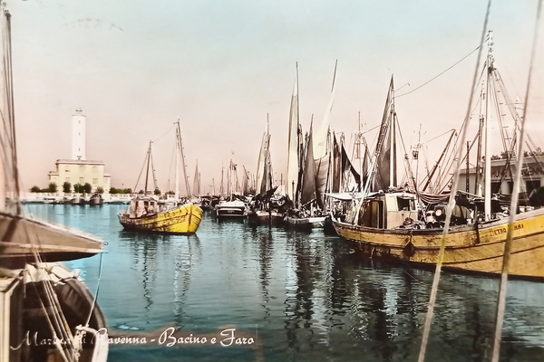 Cartolina - Marina di Ravenna - Bacino e Faro - …