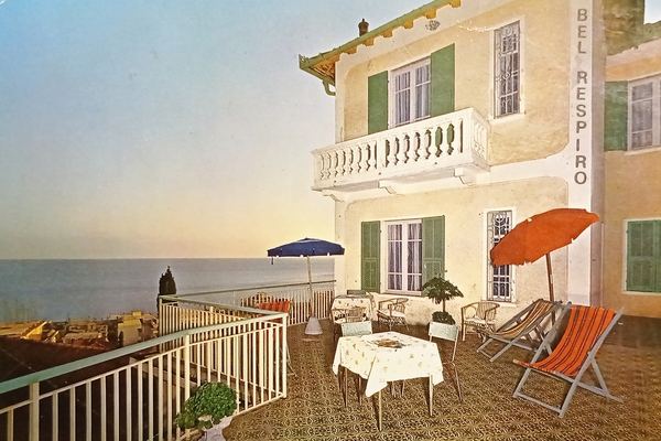 Cartolina - Soggiorno Villa Bel Respiro - Alassio - 1986