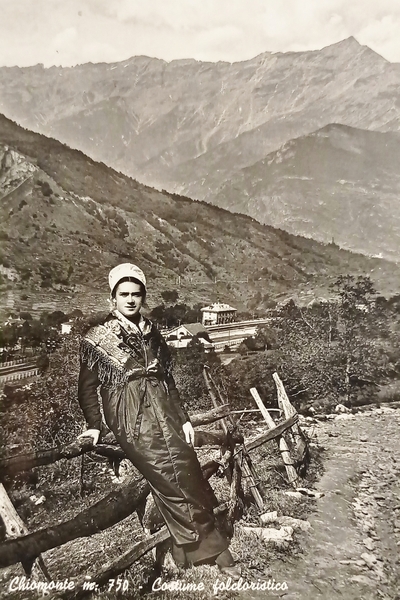 Cartolina - Chiomonte - Costume Folcloristico - 1961