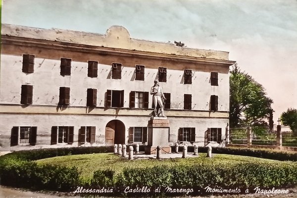 Cartolina - Alessandria - Castello di Marengo - Monumento a …
