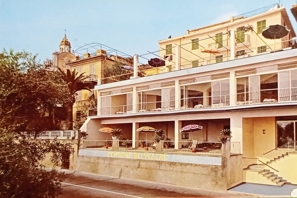 Cartolina - Pensione Belvedere - Cavi di Lavagna ( Genova …