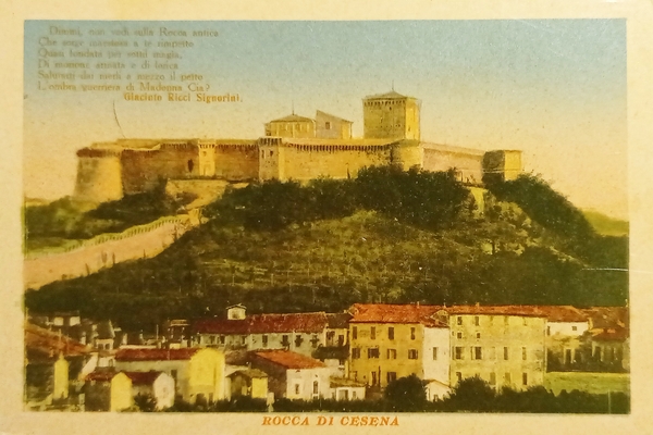 Cartolina - Rocca di Cesena - Panorama - 1930 ca.