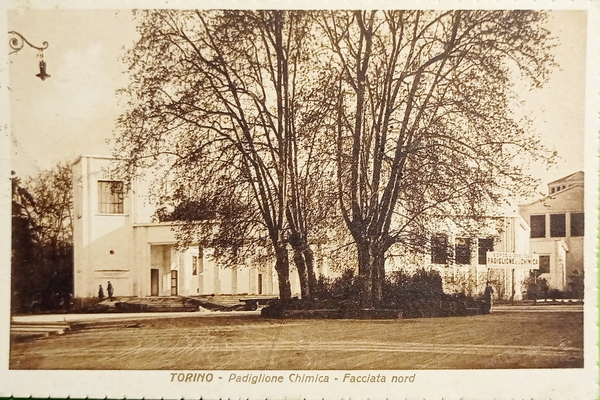 Cartolina - Torino - Padiglione Chimica - Facciata Nord - …