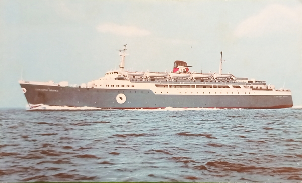 Cartolina Linee Canguro - Servizio marittimo celere passeggeri e veicoli …