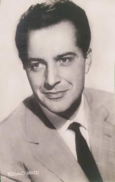 Cartolina Cinema Teatro - Attore Rossano Brazzi - 1960 ca.