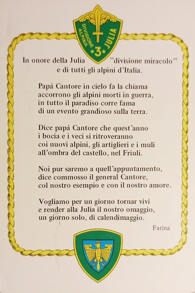 Cartolina - Associazione Nazionale Alpini - Sezione Udine - 47^ …