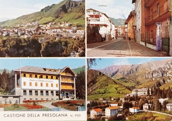 Cartolina - Castione della Presolana - Vedute diverse - 1969