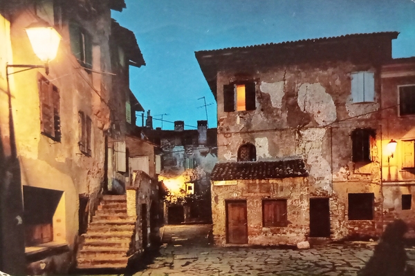 Cartolina - Grado - Savial di notte - 1973