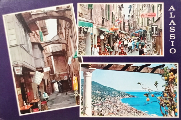 Cartolina - Saluti da Alassio - Vedute diverse - 1969