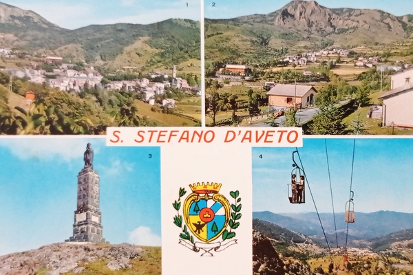 Cartolina - Saluti da San Stefano d'Aveto - Vedute diverse …