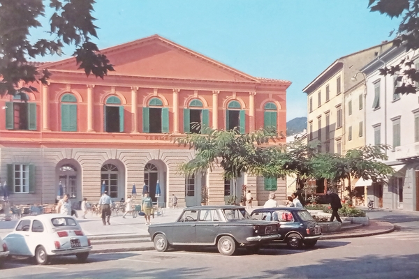 Cartolina - Casciana Terme - Piazza Garibaldi - Stabilimento Termale …