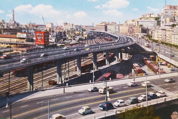 Cartolina - Genova - La Sopraelevata - Via Buozzi - …