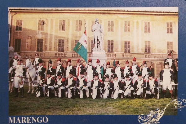 Cartolina - Società Napoleonica di Marengo - I^ Battaglione Italiano …