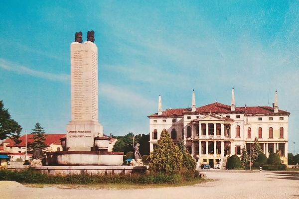 Cartolina - Noventa Vicentina ( Vicenza ) - Monumento ai …