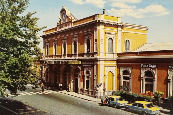 Cartolina - Monza - Stazione Ferroviaria - 1970 ca.