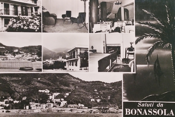 Cartolina - Pensione Nettuno - Bonassola - 1950 ca.