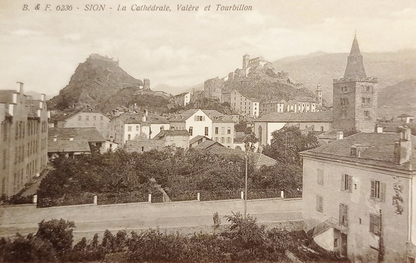 Cartolina - Svizzera - Sion - Le Cathedrale, Valère et …