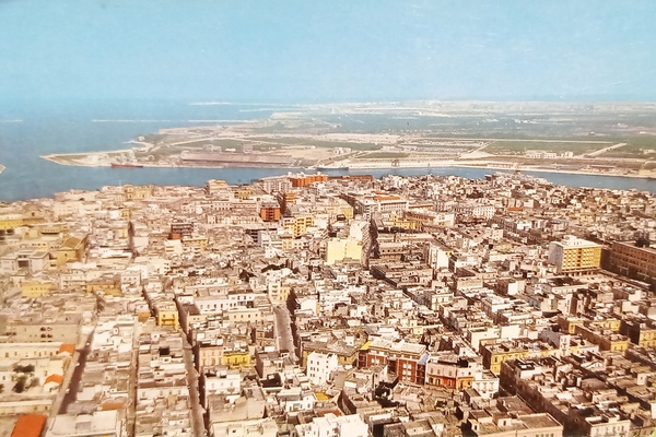 Cartolina - Brindisi dall'aereo - Panorama - 1960