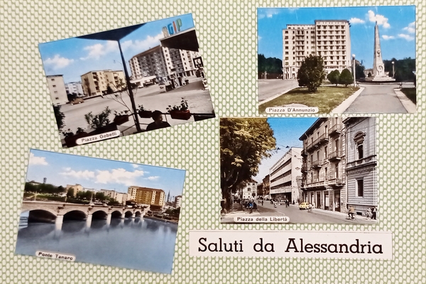 Cartolina - Alessandria - Vedute diverse - 1959