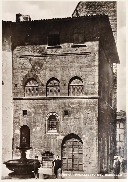 Cartolina - Gubbio - Palazzetto del Bargello - 1950