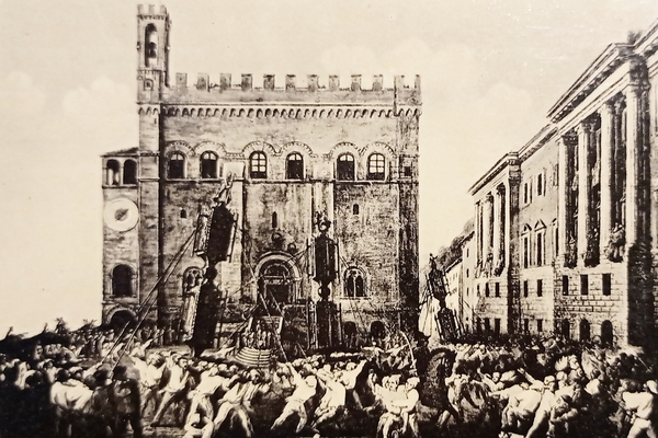 Cartolina - Gubbio - Pinacoteca Comunale - La Festa dei …
