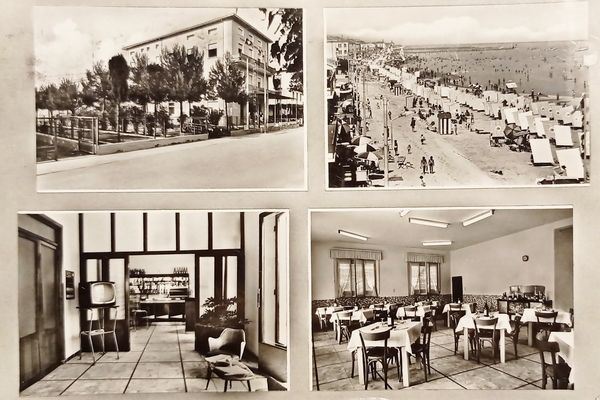 Cartolina - Bellaria - Pensione Ambrosiana - 1962