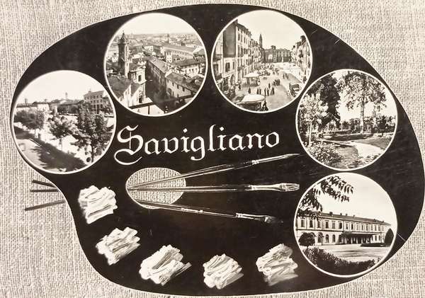Cartolina - Savigliano - Vedute diverse - 1950 ca.