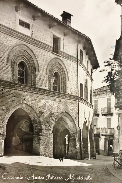 Cartolina - Cocconato - Antico Palazzo Municipale - 1955
