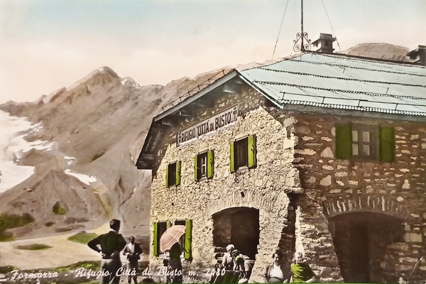 Cartolina - Formazza - Rifugio Città di Busto - 1950 …