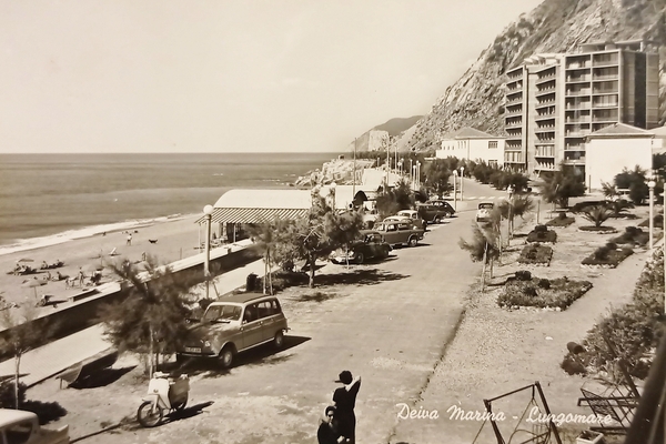 Cartolina - Deiva Marina - Lungomare - 1950 ca.