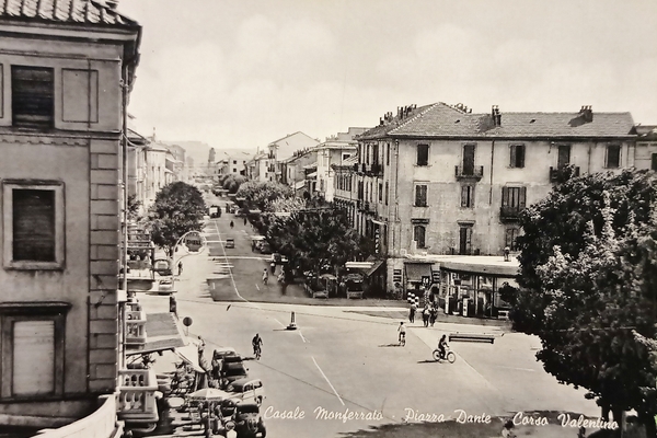 Cartolina - Casale Monferrato - Piazza Dante - Corso Valentino …