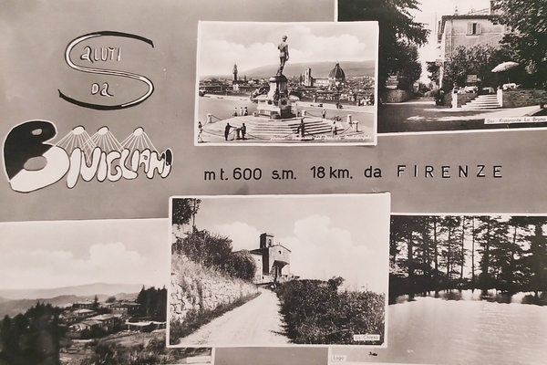 Cartolina - Saluti da Bivigliano ( Firenze ) - 1958
