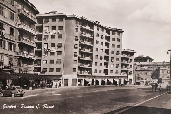 Cartolina - Genova - Piazza S. Rocco - 1958