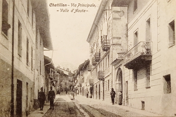 Cartolina - Chatillon - Via Principale - Valle d'Aosta - …