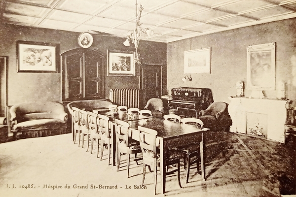 Cartolina - Hospice du Grand St. Bernard - Le Salon …