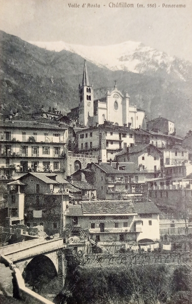 Cartolina - Chatillon ( Valle d'Aosta ) - Panorama - …