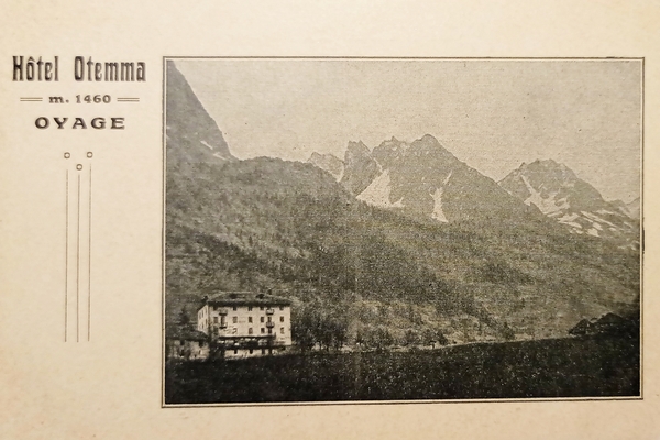 Cartolina - Hotel Otemma - Oyage - 1920 ca.