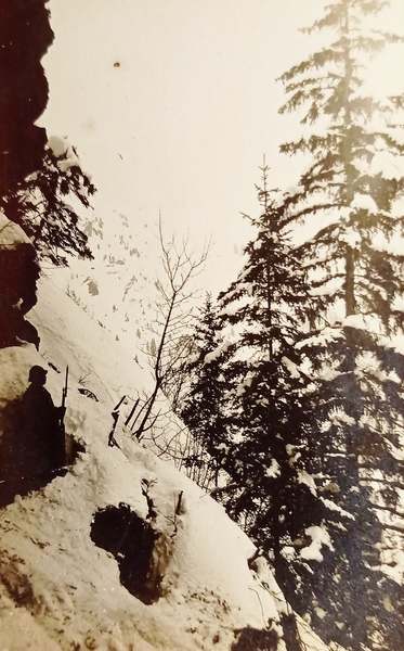 Cartolina WWI - Nostra sentinella avanzata sul costone di M. …
